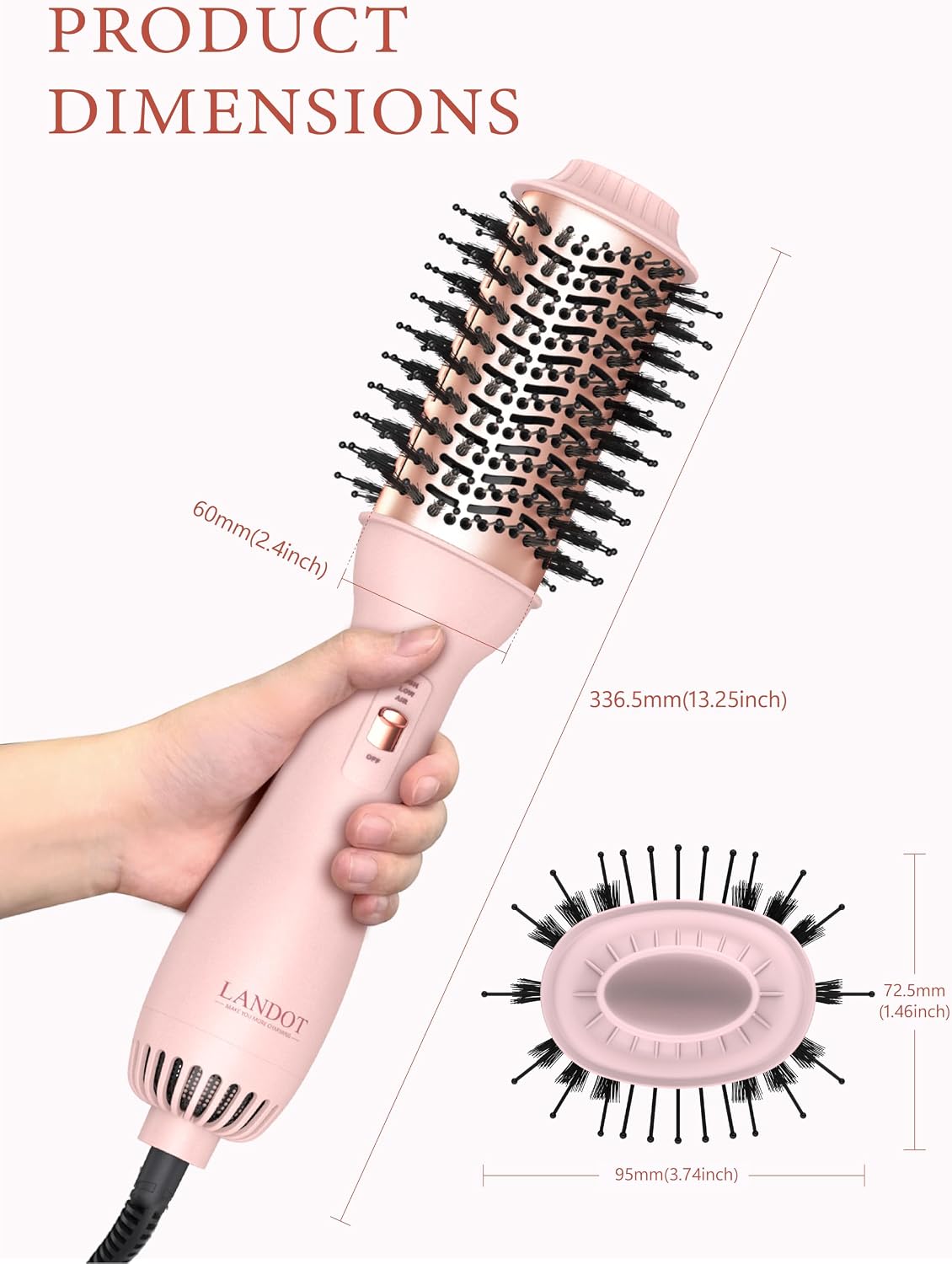 Thumbnail 3 de LANDOT Hot Blow 4‑in‑1 Hair Dryer Brush