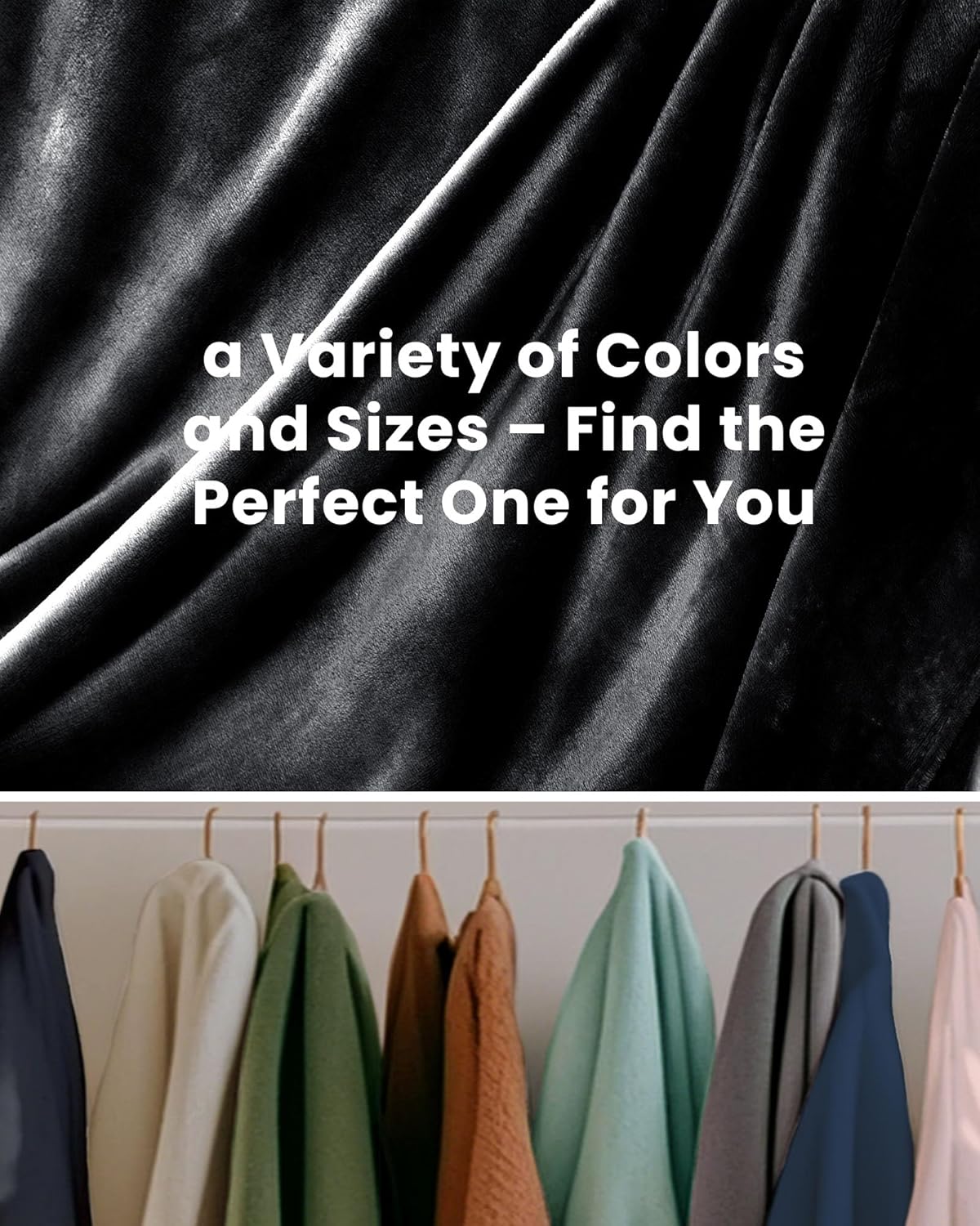 Thumbnail 6 de blunique Black Lightweight Fleece Blanket (King, 104x90 inches) – soft, cosy and easy to care for