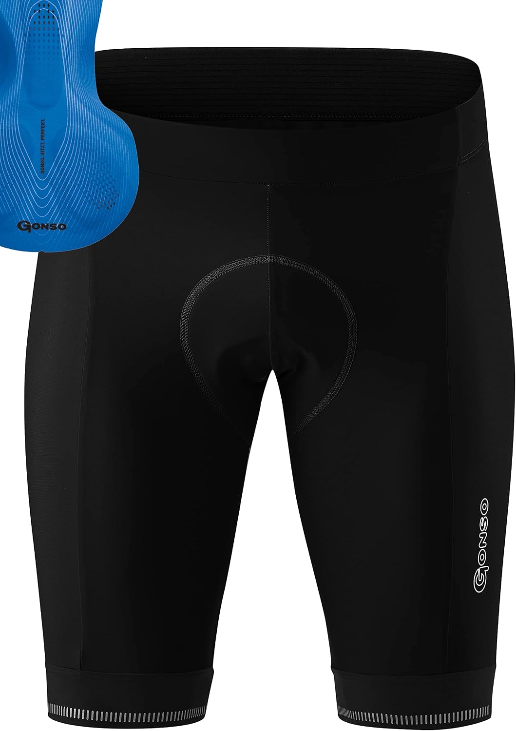 Detalle de Gonso Sitivo M – Short de cyclisme court pour homme, Sitivo Red Confort