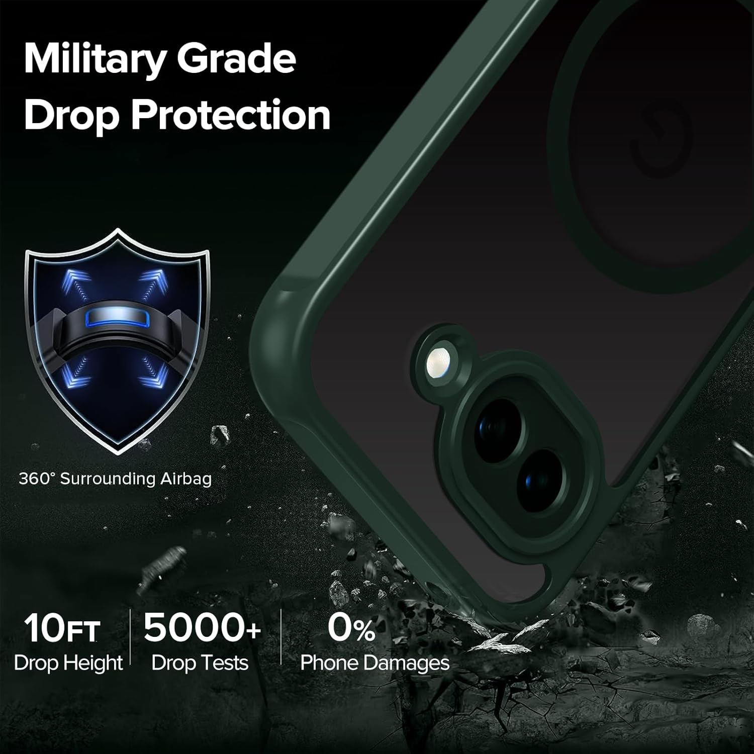 Thumbnail 3 de ivoler Magnétique Coque 3 en 1 pour Google Pixel 10a – Étui antichoc avec verre trempé et protection écran