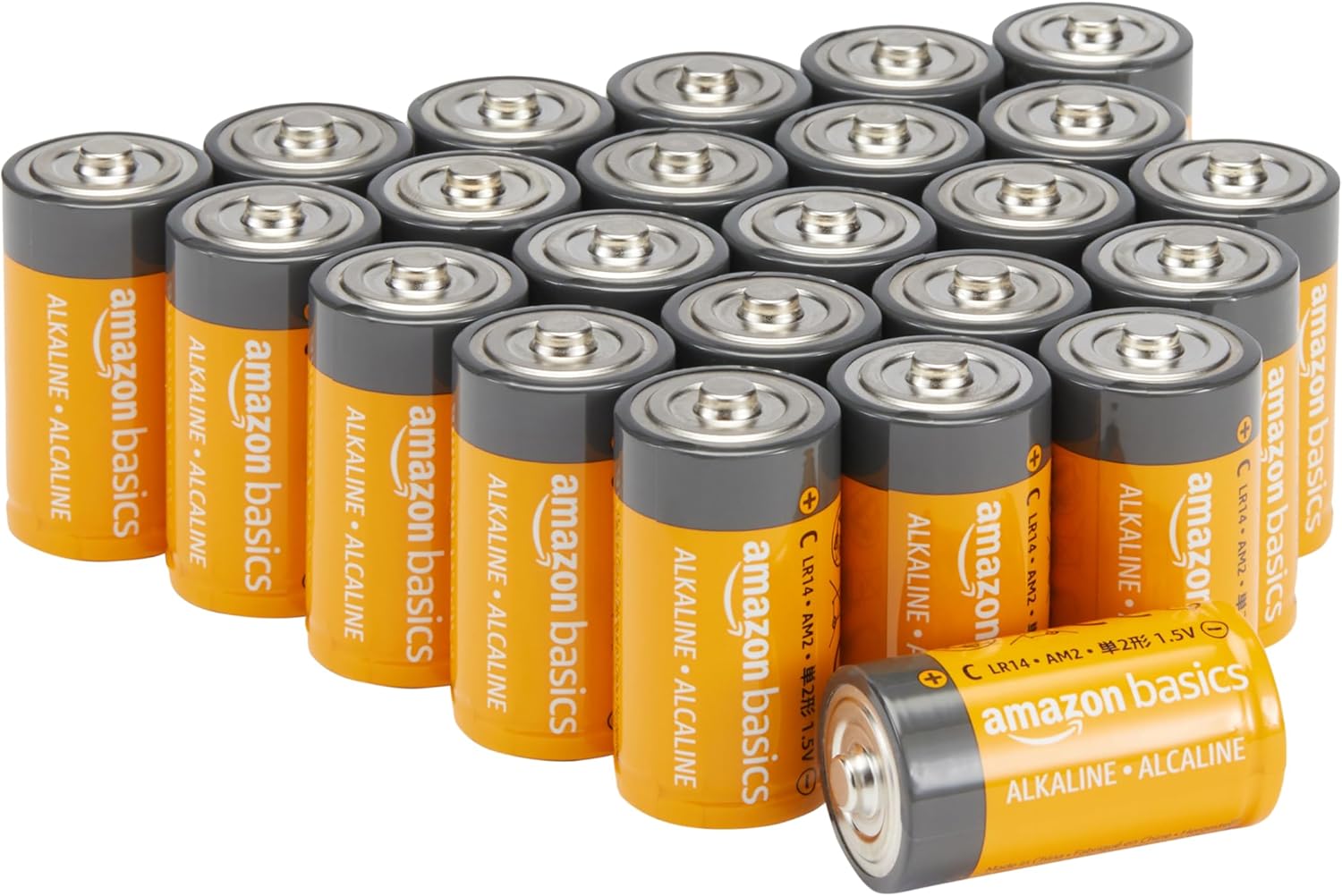 Thumbnail 6 de Amazon Basics Lot de 12 piles alcalines Type C 1,5 V – longévité et fiabilité pour les usages courants