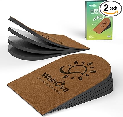 Welnove Inserto ajustable para piernas, 4 capas, marrón L