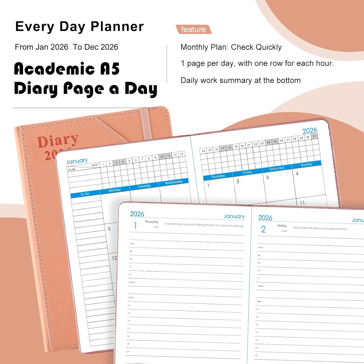 Thumbnail 2 de Academic Diary 2026 A5 daily planner 📔