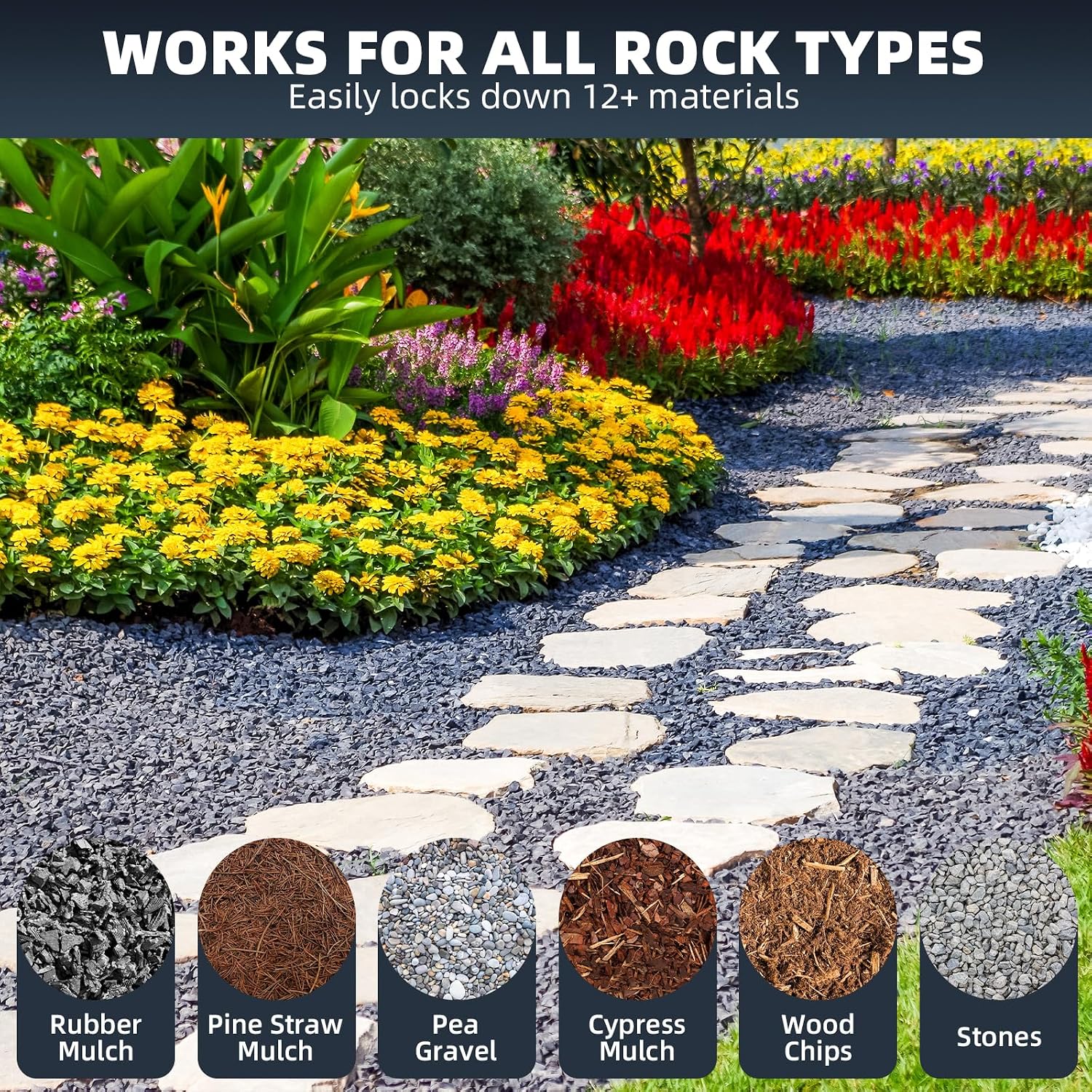 Detalle 2 de Shabebe Rock Glue for Landscaping, 2-Gallon Gravel and Mulch Binder