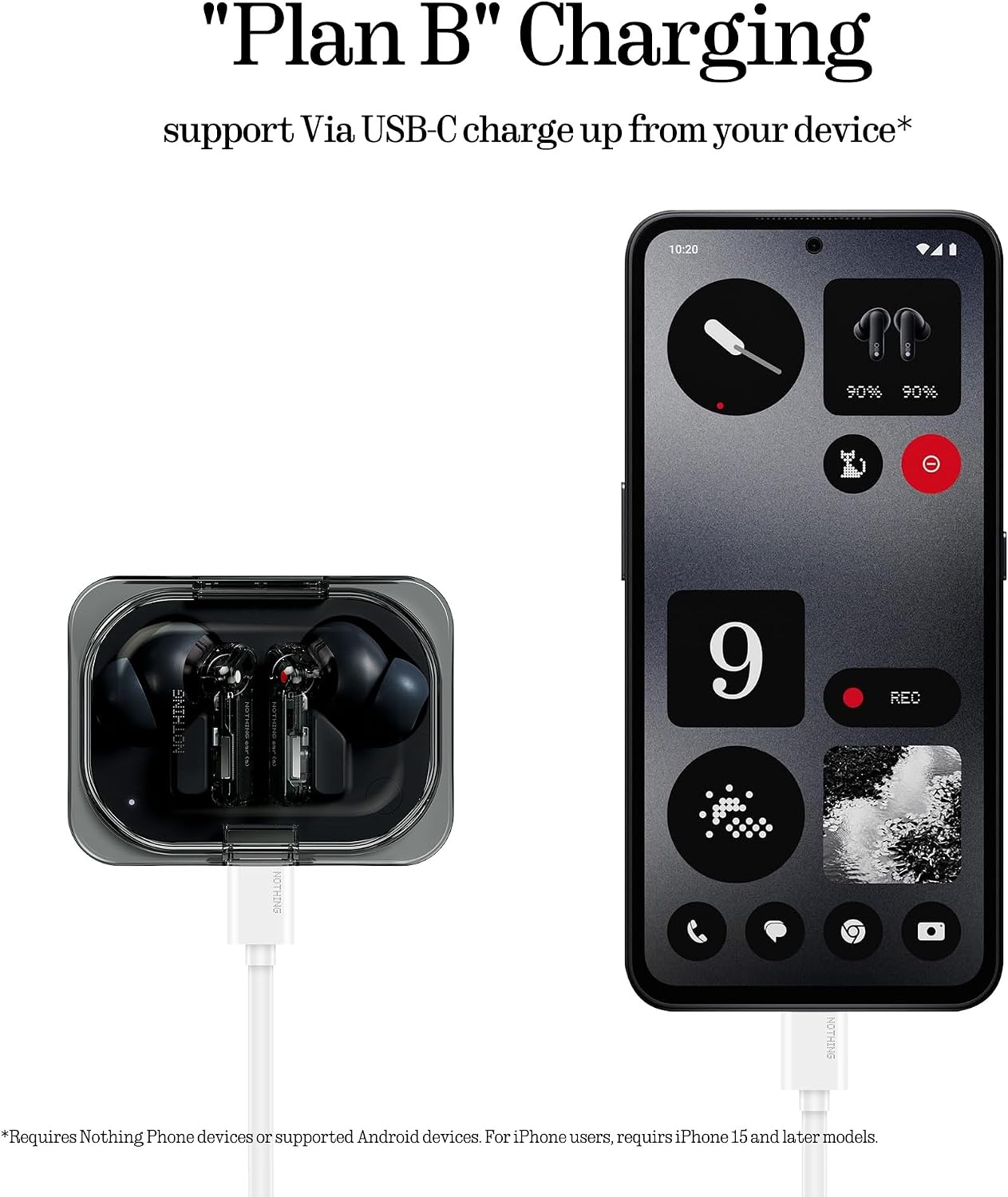Thumbnail 6 de Nothing wireless earbuds Ear (a)