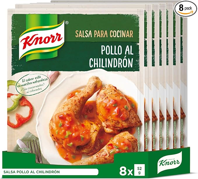 Knorr Salsa Pollo al Chilindrón 52g | Pack de 8 🍗