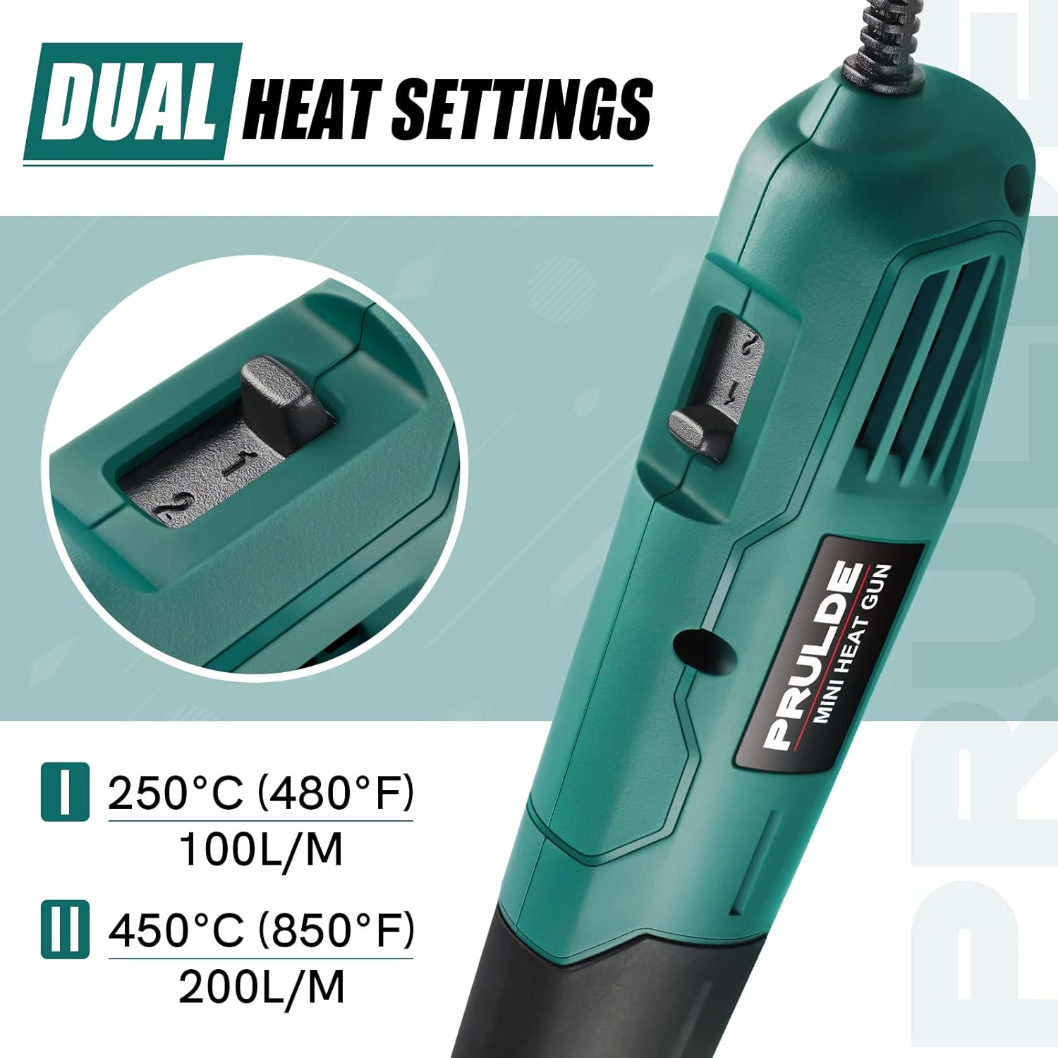 Thumbnail 3 de PRULDE Mini Heat Gun Dual Temp 500W
