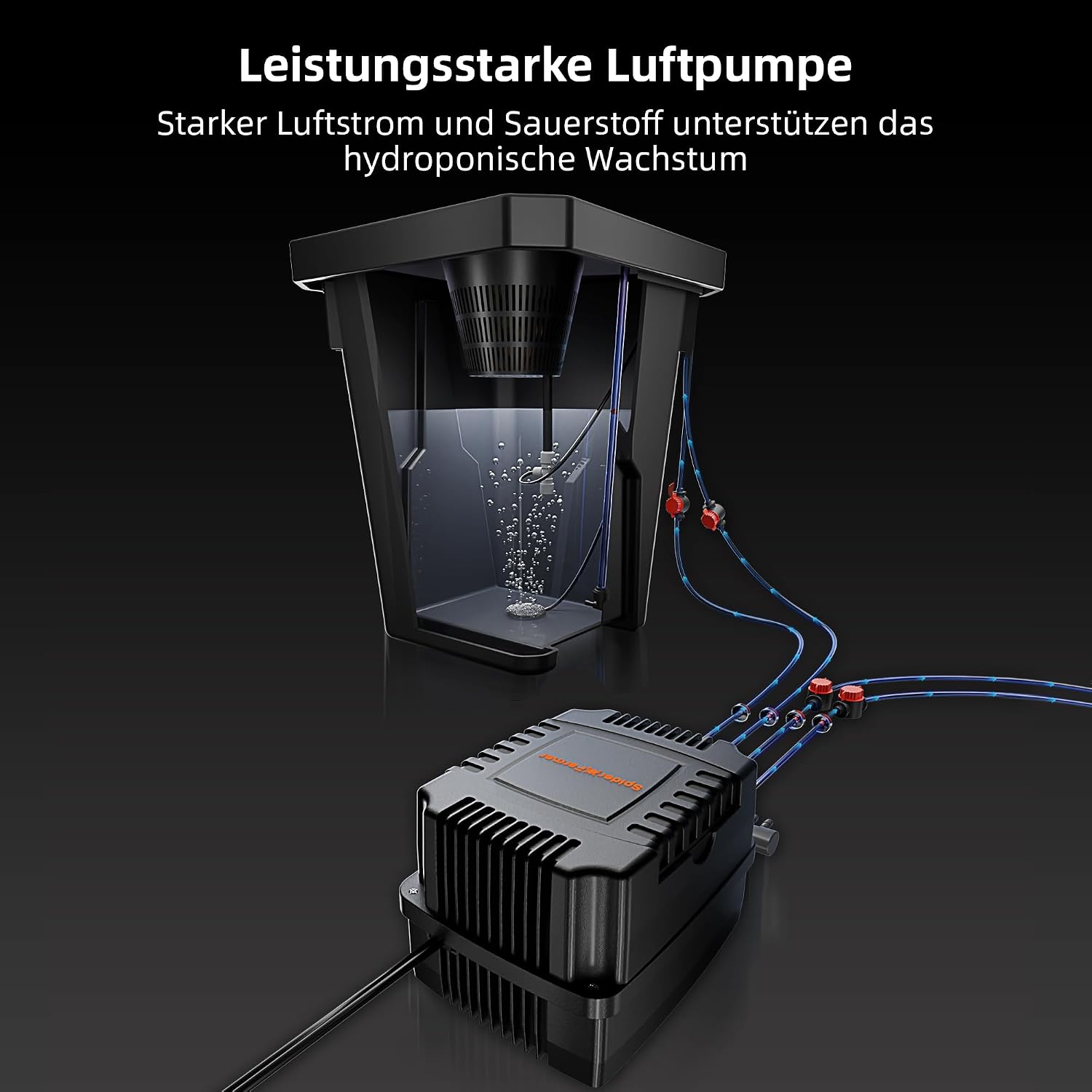 Detalle 1 de Spider Farmer DWC Hydrokultur 27 Liter System