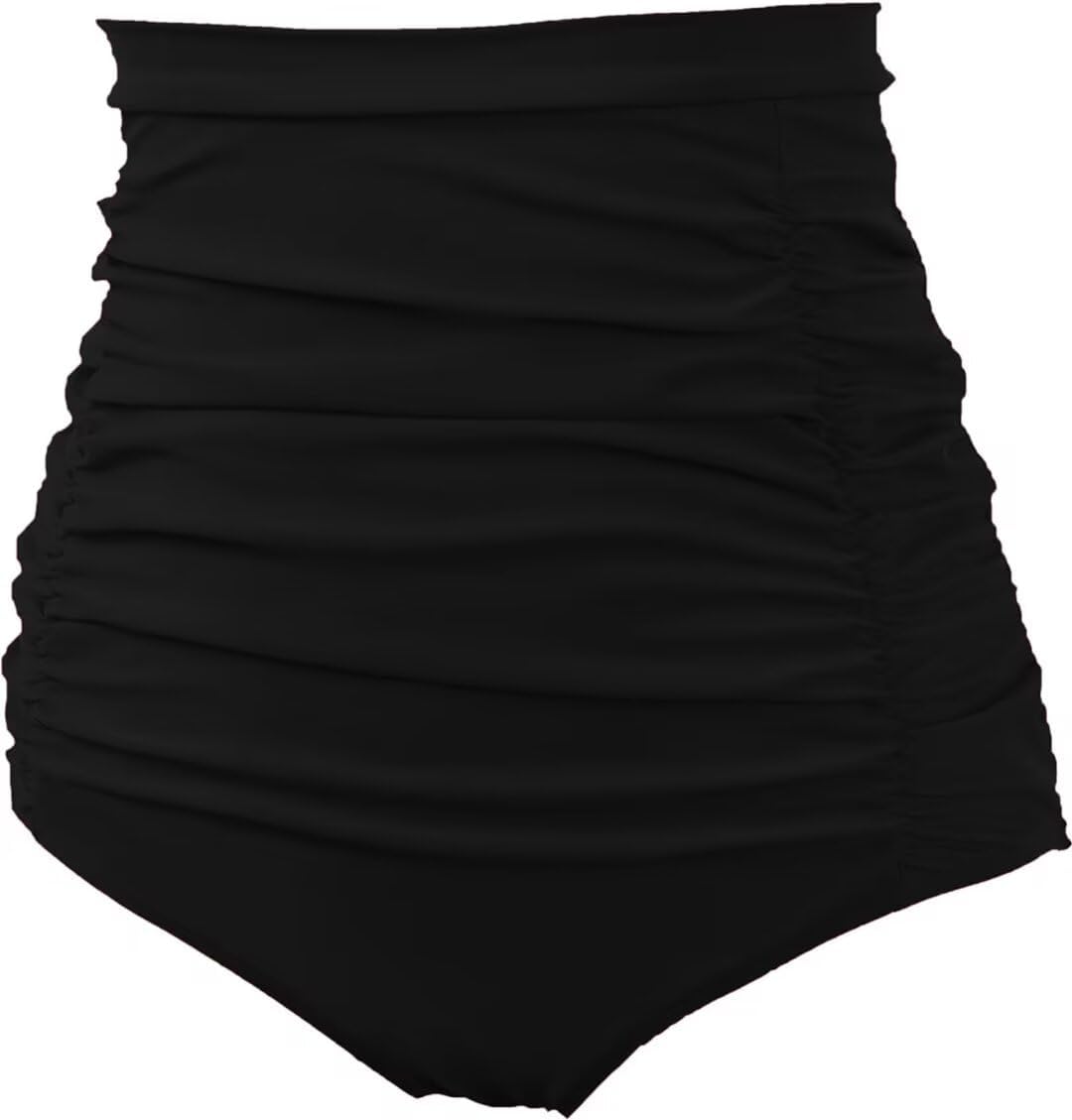 Thumbnail 1 de COCOPEAR Women's Ruched High Waisted Bikini Bottom: Retro Vintage Charm for beach days