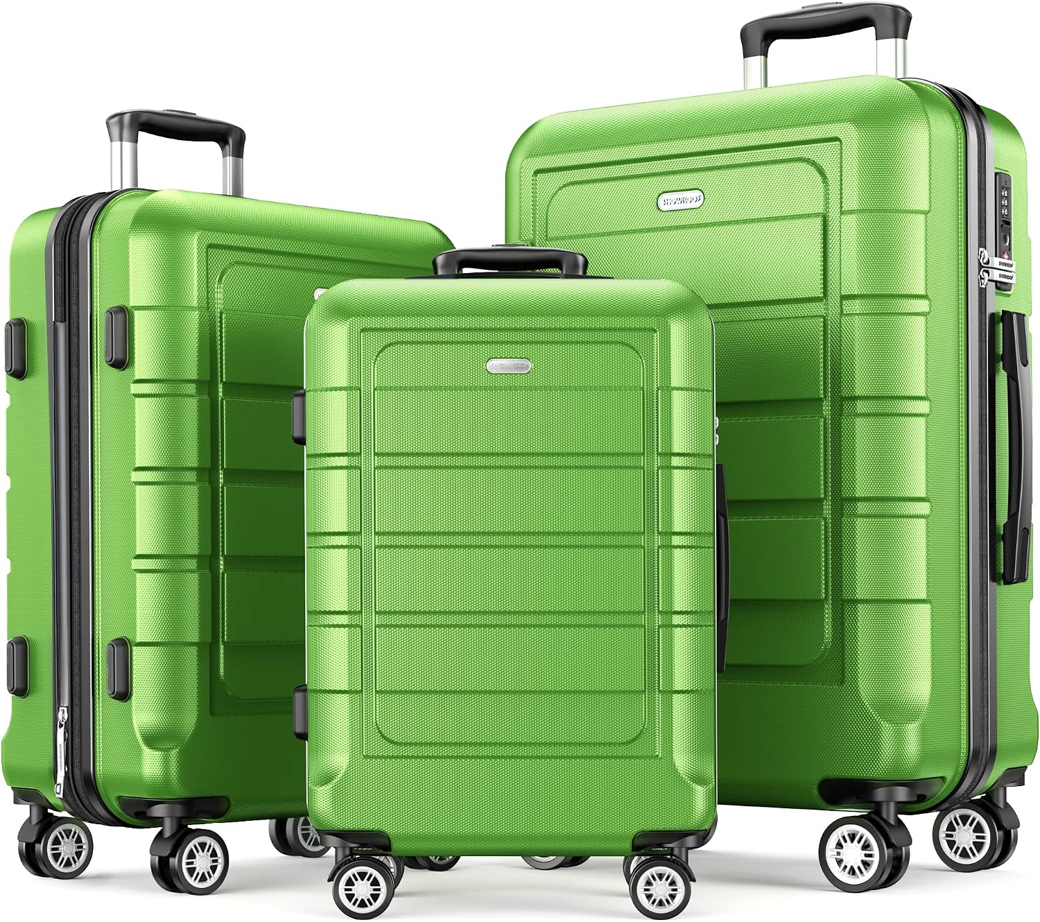 Detalle de SHOWKOO Luggage Sets Expandable Blue TSA Lock