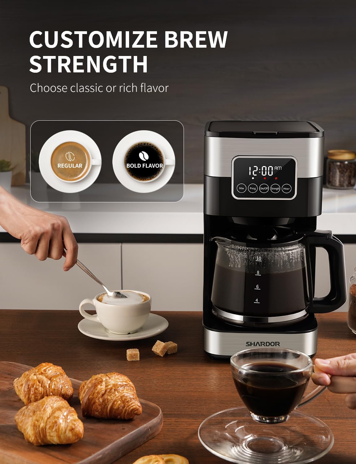 Thumbnail 3 de SHARDOR 10-Cup Programmable Coffee Maker
