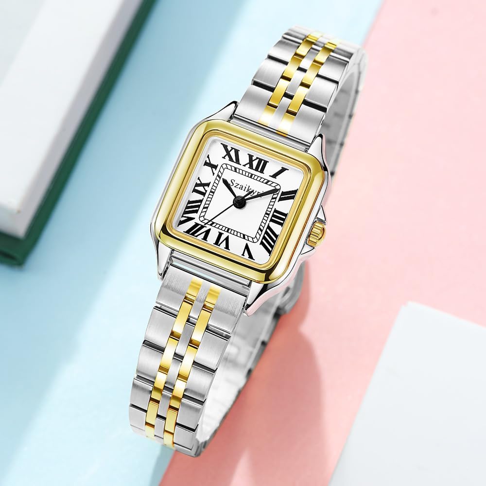 Detalle de Montre Szaikyri Classique Carrée pour femme à chiffres romains