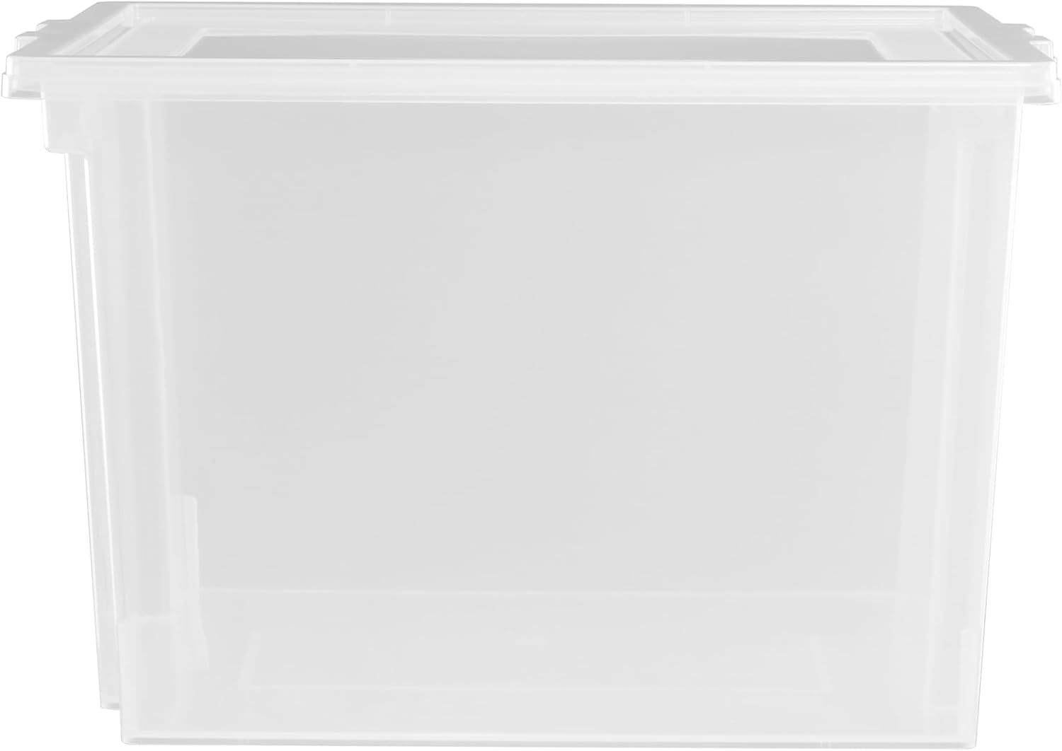 Thumbnail 1 de Iris Ohyama stapelbare Aufbewahrungsboxen (6er-Set) mit Deckel, 30 L – transparent, mit Clips und Griff