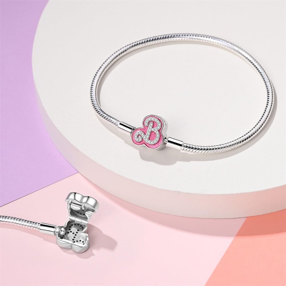 Detalle de TINSLO Damen Armband 925er Sterling Silber – Herzverschluss, Schlangen Gliederarmband