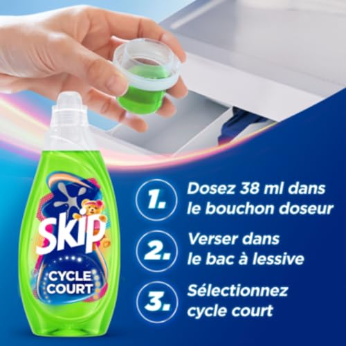 Thumbnail 8 de Skip Lessive Liquide Cycle Court Intensité Max Fraîcheur Sublime 39 Lavages