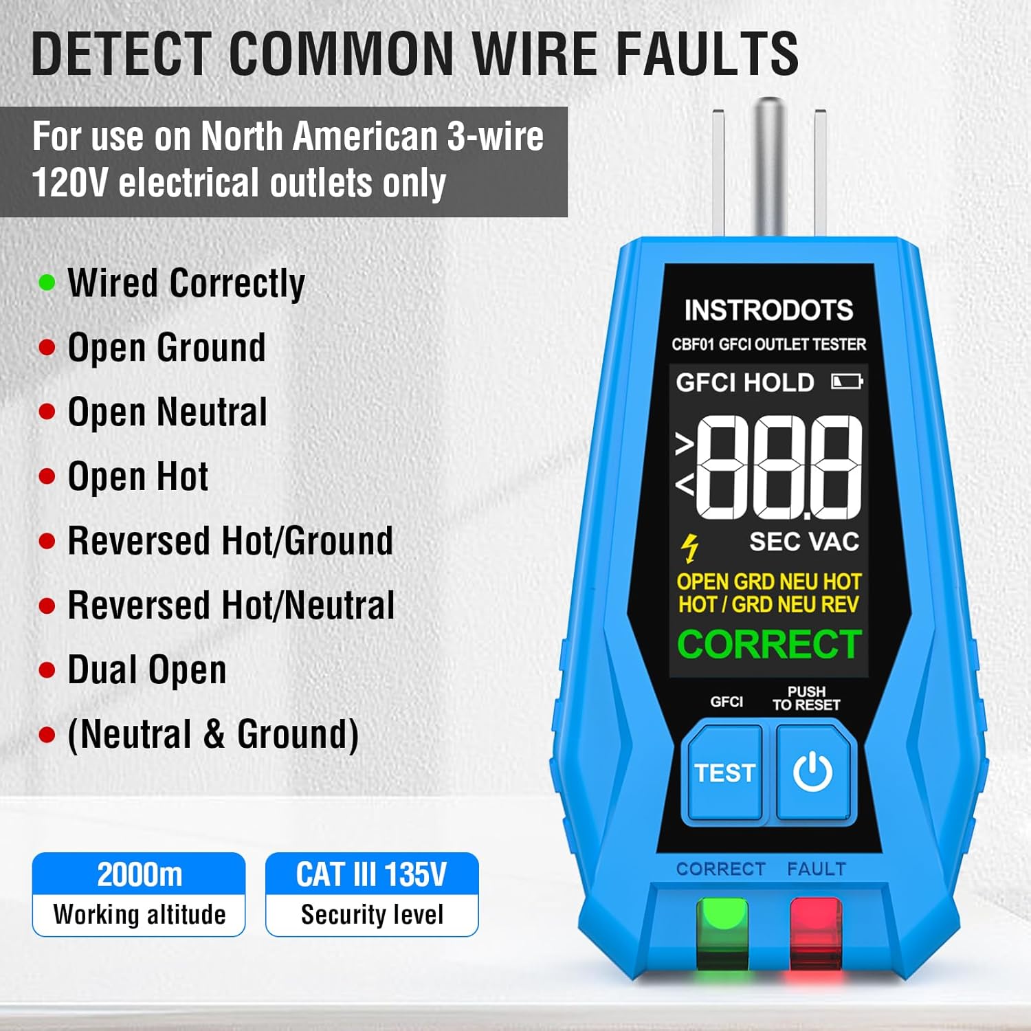 Thumbnail 6 de INSTRODOTS Circuit Breaker Finder 90–135V