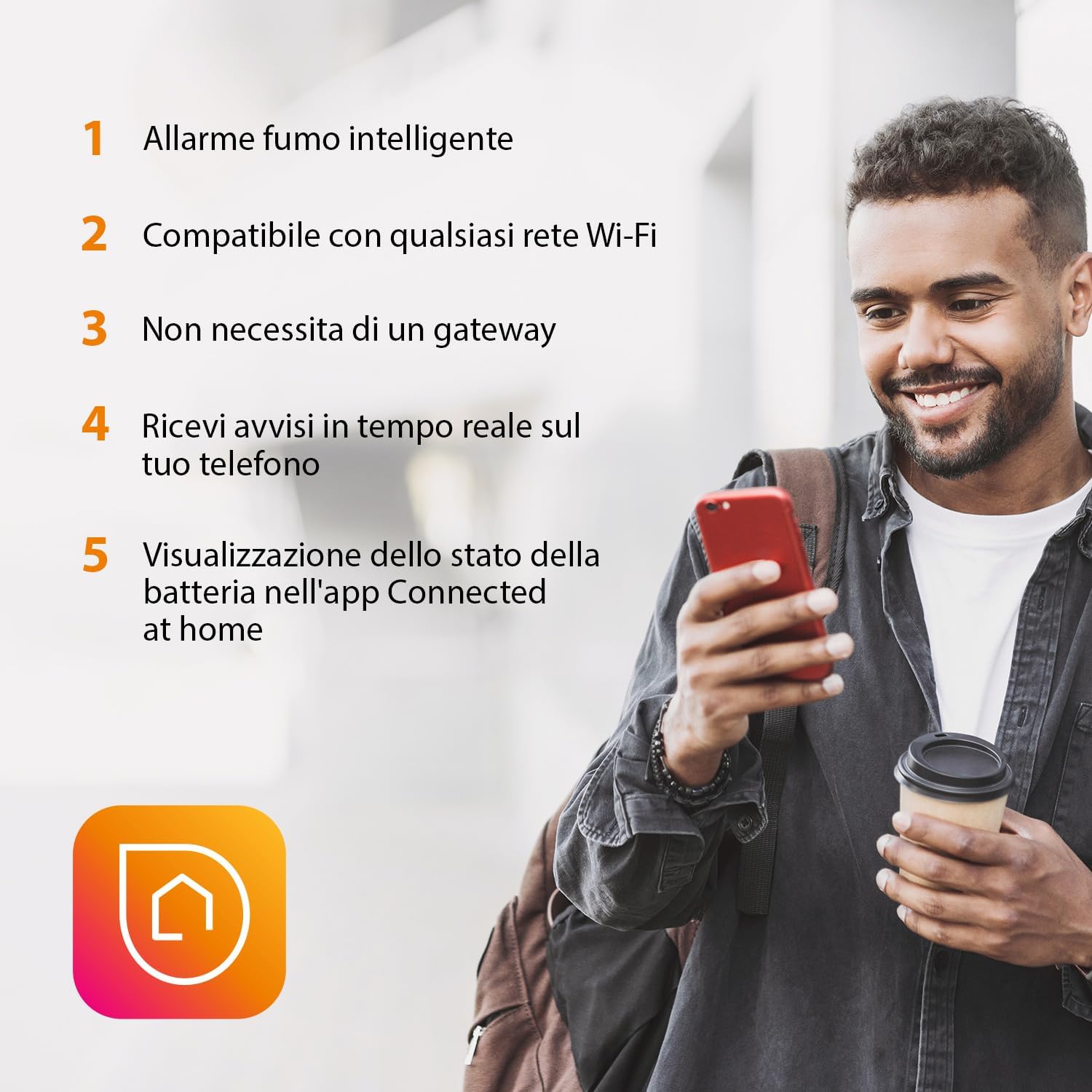 Thumbnail 4 de Smartwares FSM-126 Rivelatore di fumo Wi‑Fi 85 dB