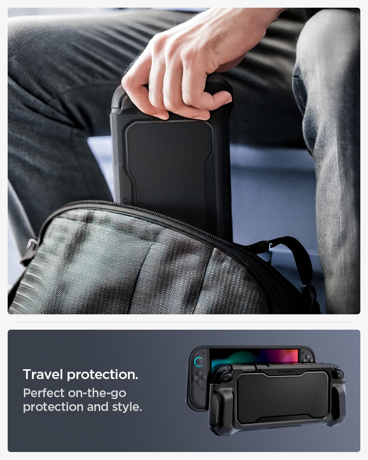 Thumbnail 5 de Spigen Cover Rugged Armor per Nintendo Switch 2 2025 (Rugged) – Nero opaco