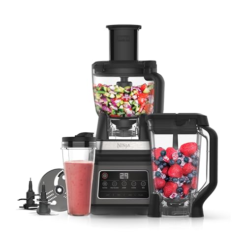 Ninja 3-in-1 Food Processor & Blender 1200W BN800UK: Black