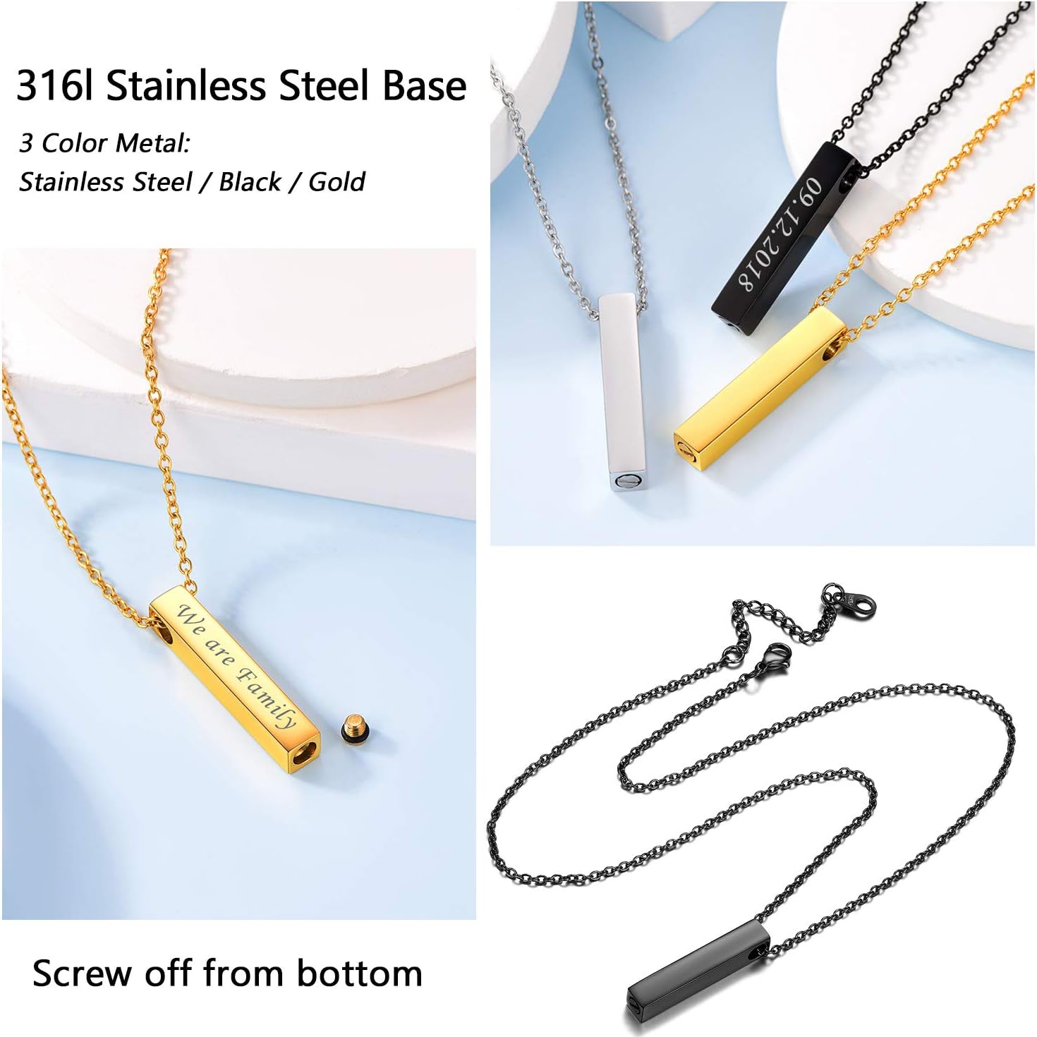 Detalle de U7 Collier urne funéraire 46 cm