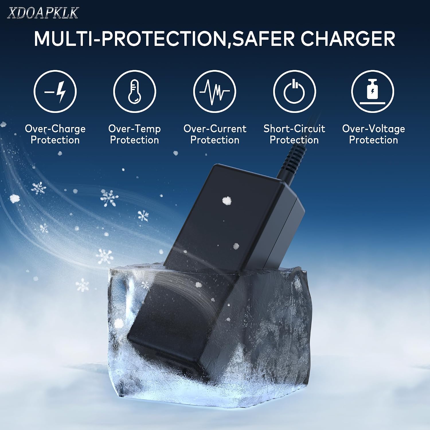 Detalle 2 de TUXIFPKU 65W/45W Laptop Charger with 4.5 x 3.0 mm Smart Blue Tip