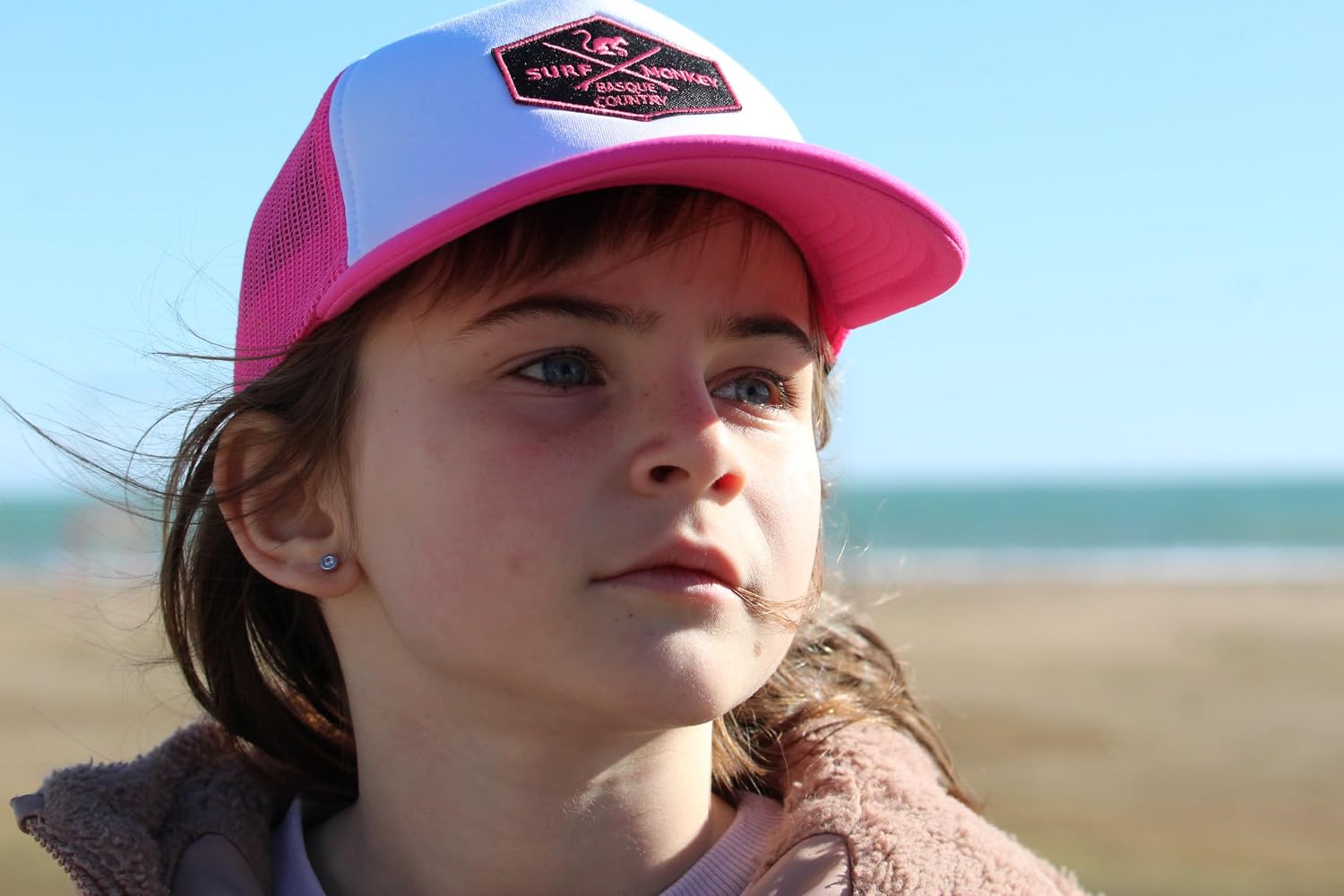 Thumbnail 4 de Surf Monkey Casquette trucker rembourrée avec grille Wear&Care pour enfants 6-12 ans