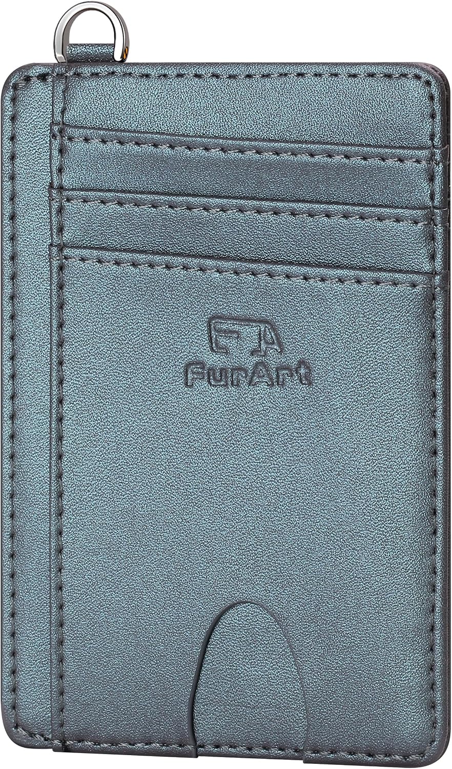Detalle de FurArt Schlankes Kreditkartenetui mit RFID-Blockierung – Minimalistisch, Unisex
