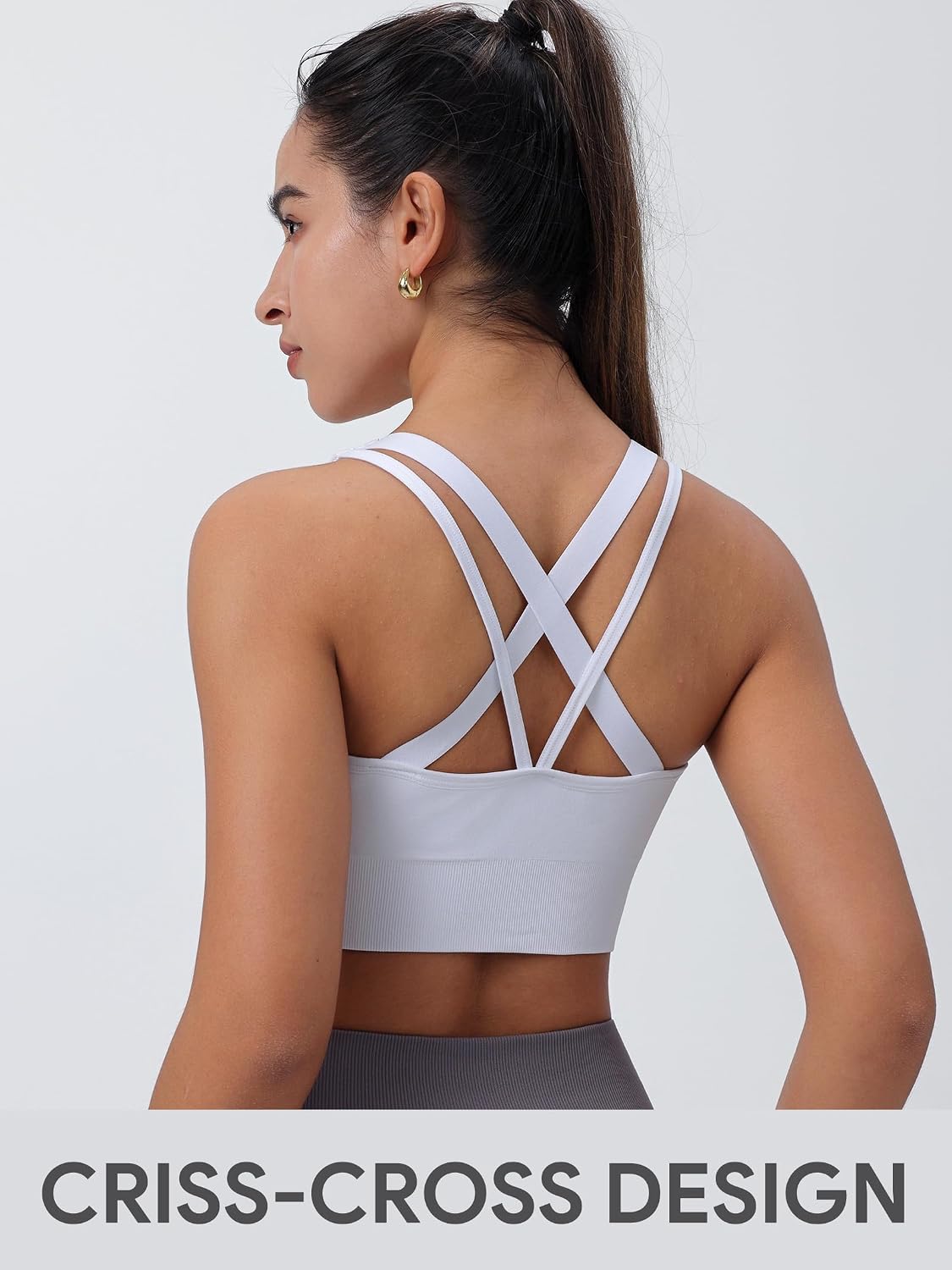 Thumbnail 4 de HBselect Sport BH Damen Sport-BH mit Crisscross