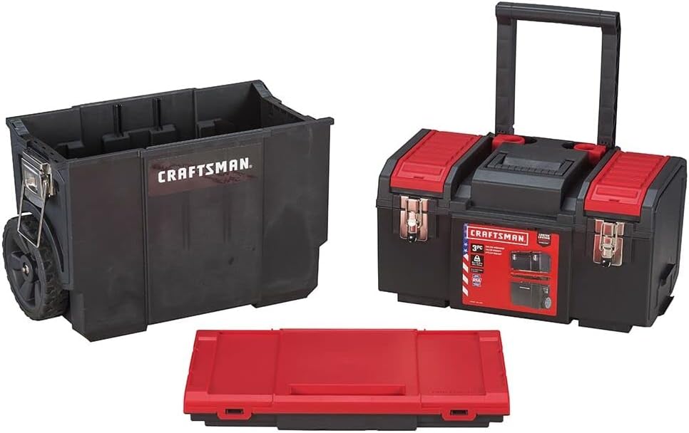 Thumbnail 1 de CRAFTSMAN CMST18614 19-in. 3-in-1 Rolling Tool Box with Removable Organizer