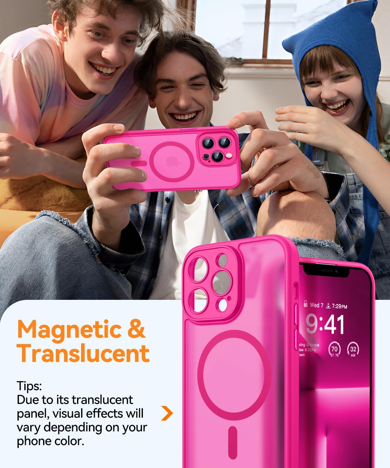 Detalle de CANSHN iPhone 13 Pro Max case 6.7-inch