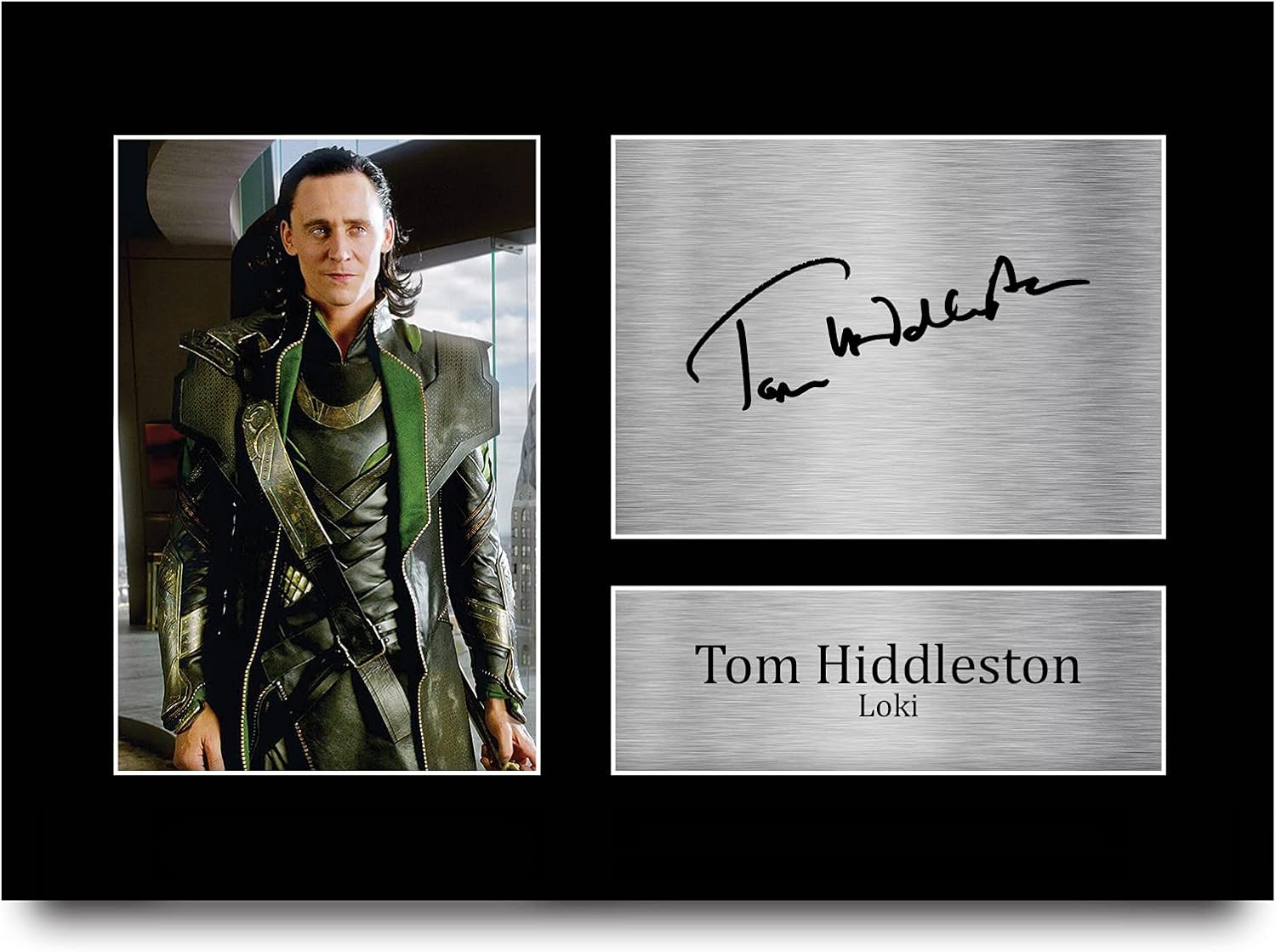 Thumbnail 6 de HWC Trading FR A3 Tom Hiddleston Loki Avengers Printed Signed Autograph Picture Display (A3 Framed)