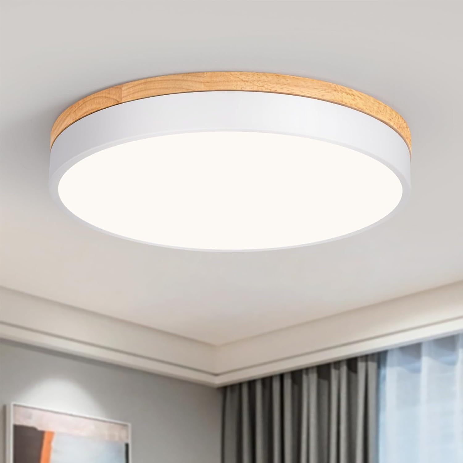 Detalle de Goomavi 20260806004 Flush-Mount LED Ceiling Light, Dimmable, 5 CCT