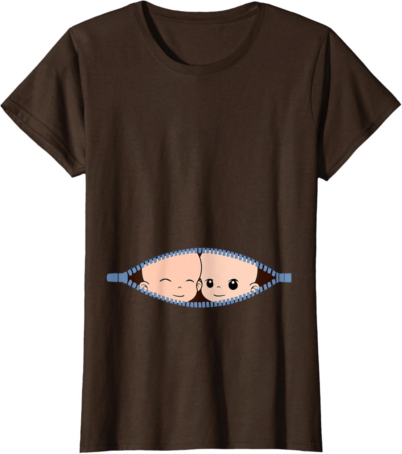 Thumbnail 6 de Grossesse - Maman avec des Jumeaux T-Shirt: Dévoilez votre magie maternelle avec simplicité