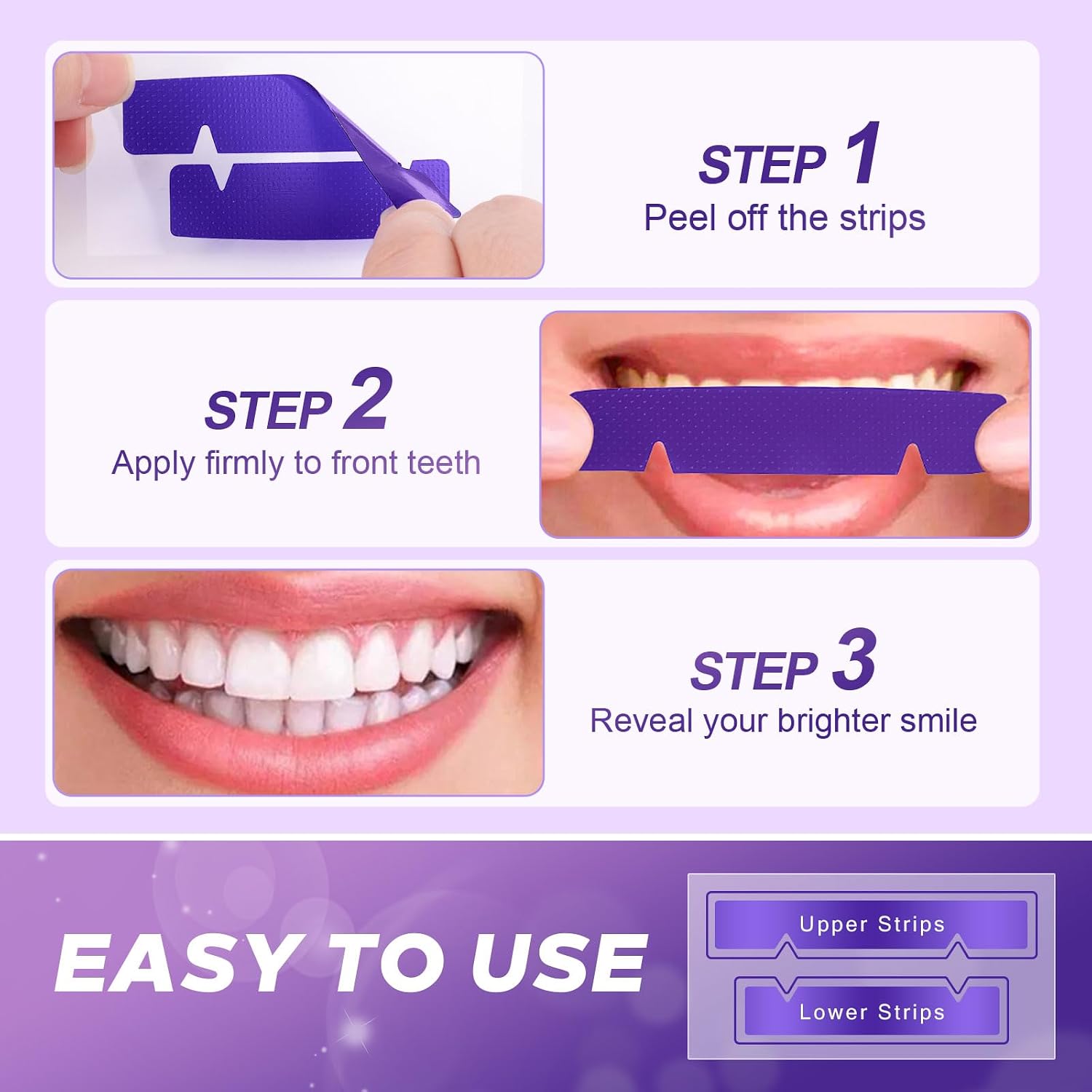 Detalle de Pdoo Teeth Whitening Strips, 20 Count