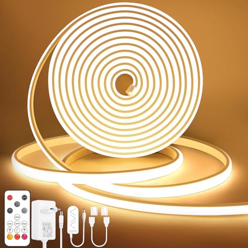 Detalle de Lamomo Ruban LED COB Blanc Chaud Dimmable 5m 24V avec Télécommande