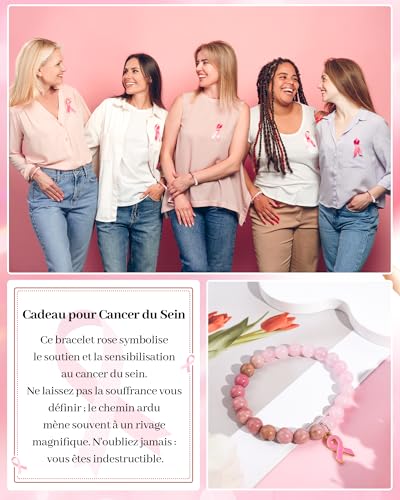 Detalle 2 de VU100 bracelet ruban rose avec cordon élastique