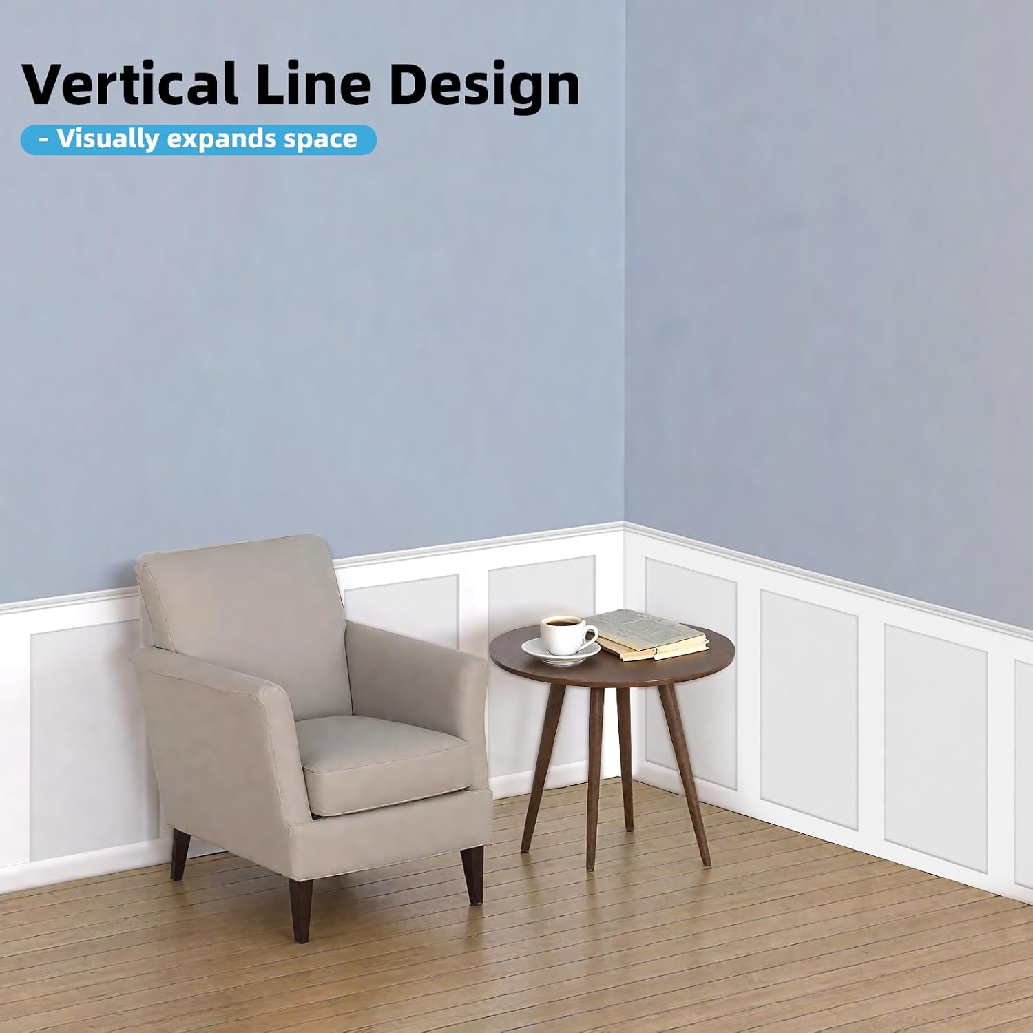 Detalle 2 de Art3d MDF-panelkit 210 x 113 cm med förtillverkade lister och kantlister