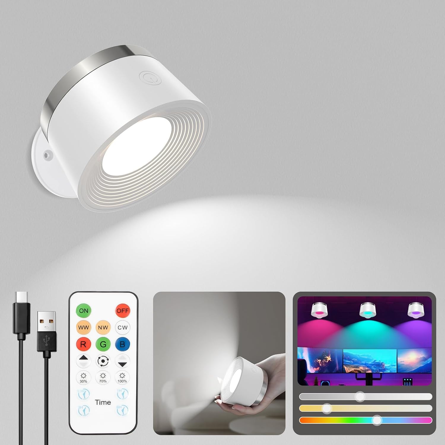 Detalle de Speclux Battery Operated Wall Lights