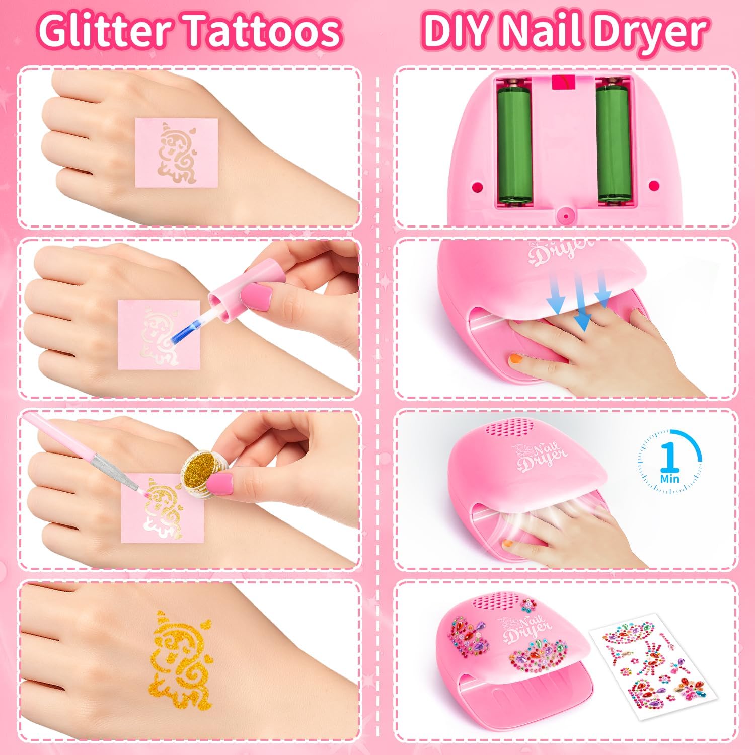 Detalle 1 de Hohosunlar Girls Makeup Set for Kids 3+