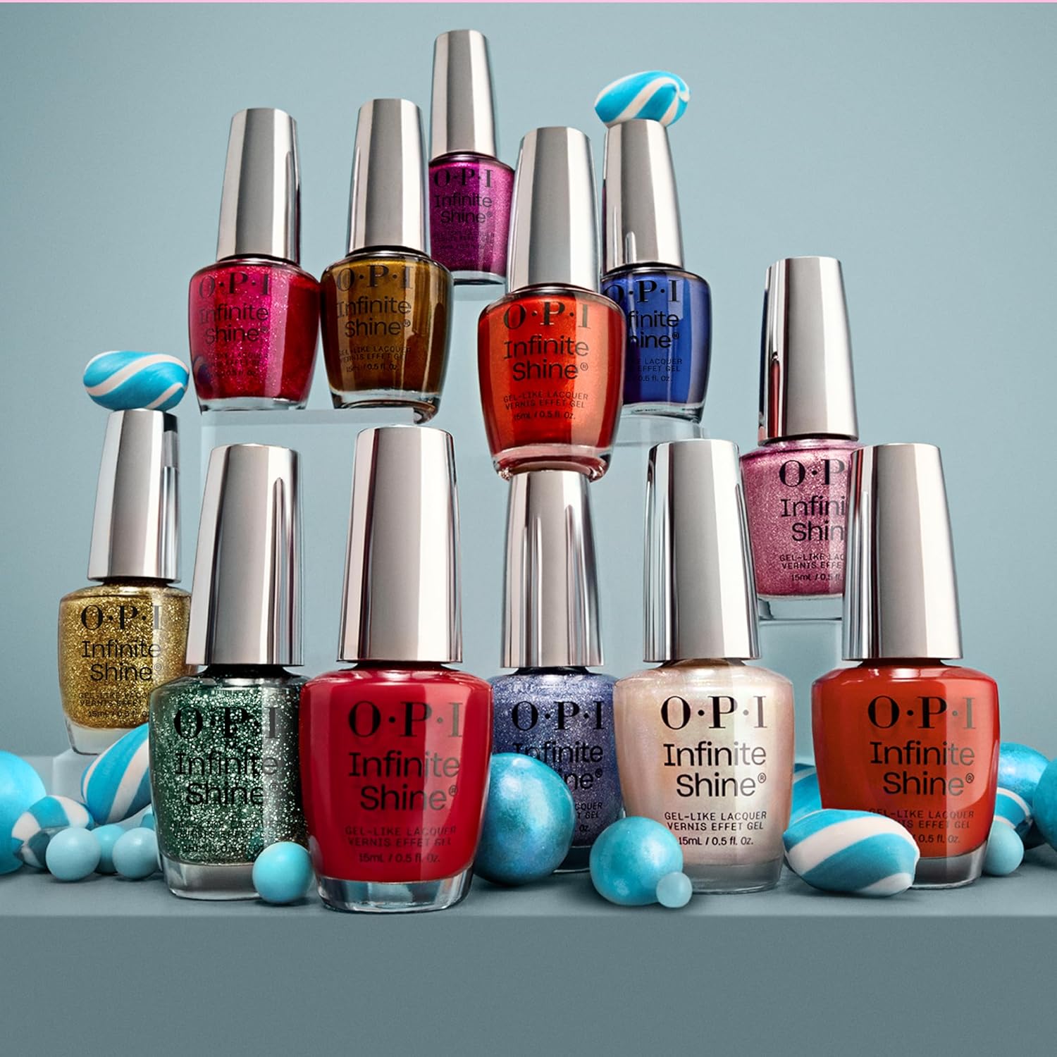 Thumbnail 5 de OPI Infinite Shine Holiday Collection bronze shimmer nail polish (gel-like, long lasting) – 15ml