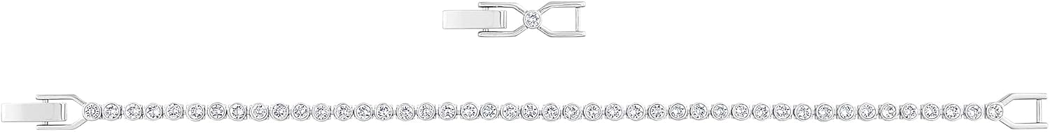 Thumbnail 1 de Swarovski Emily Bracelet for Women: Brilliant White Crystals with Rhodium Plating