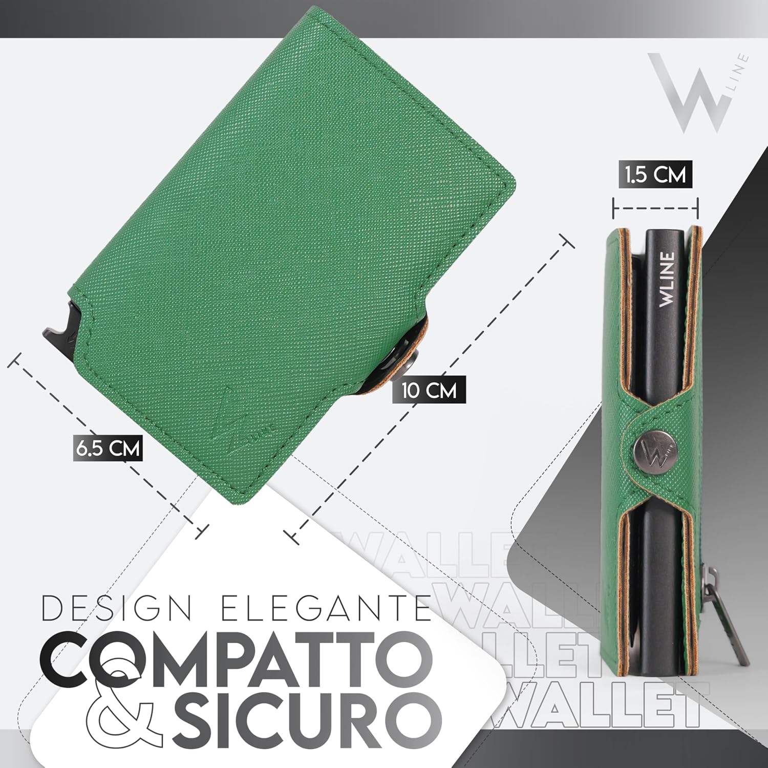 Detalle 2 de WLine Portafoglio Slim 1,5 cm