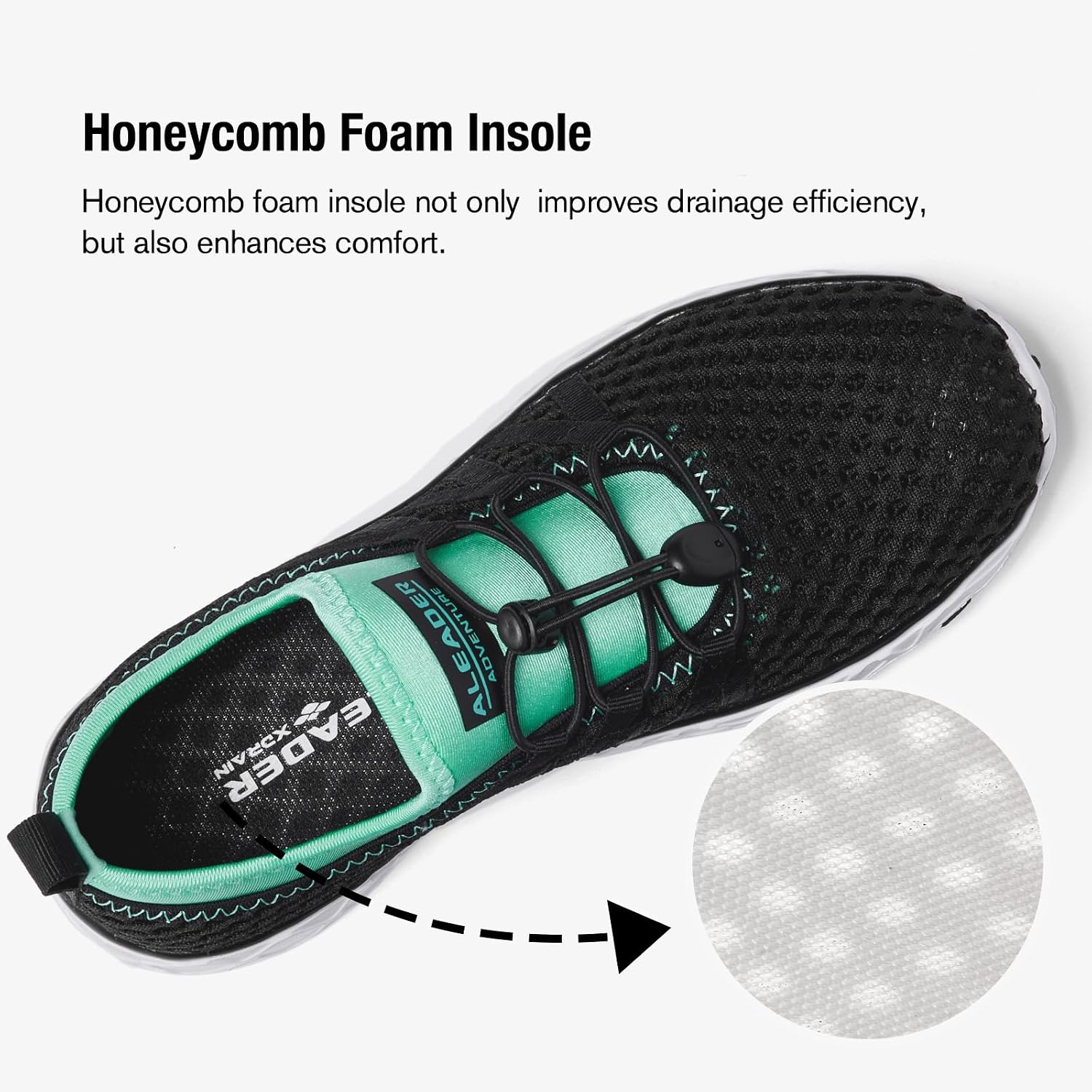 Detalle 1 de Aleader Women's Mesh Slip-On Water Shoes