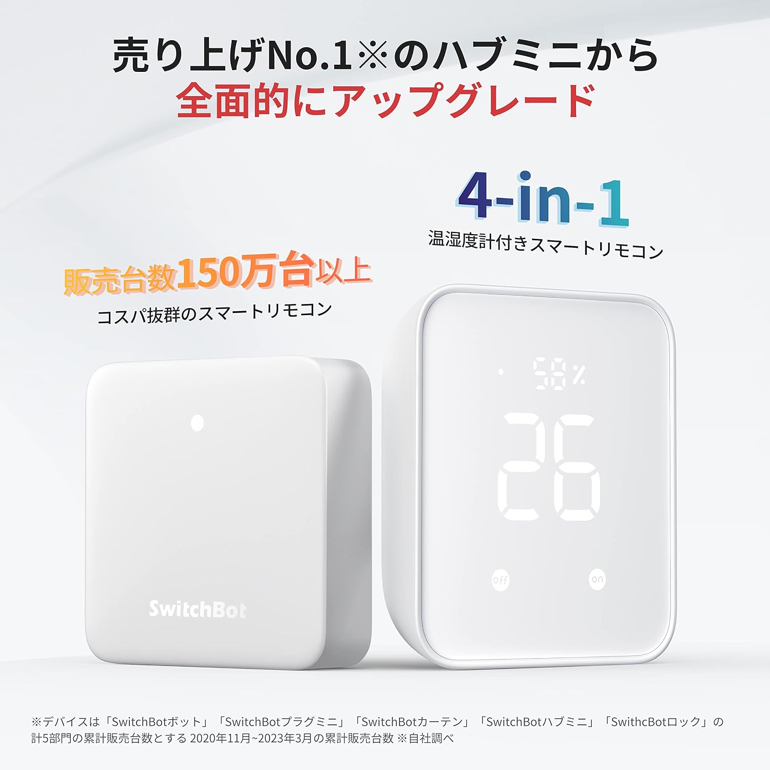 Detalle de SwitchBot Hub 2 防水温湿度計セット、IP65・遠隔確認・異常通知・家電連携