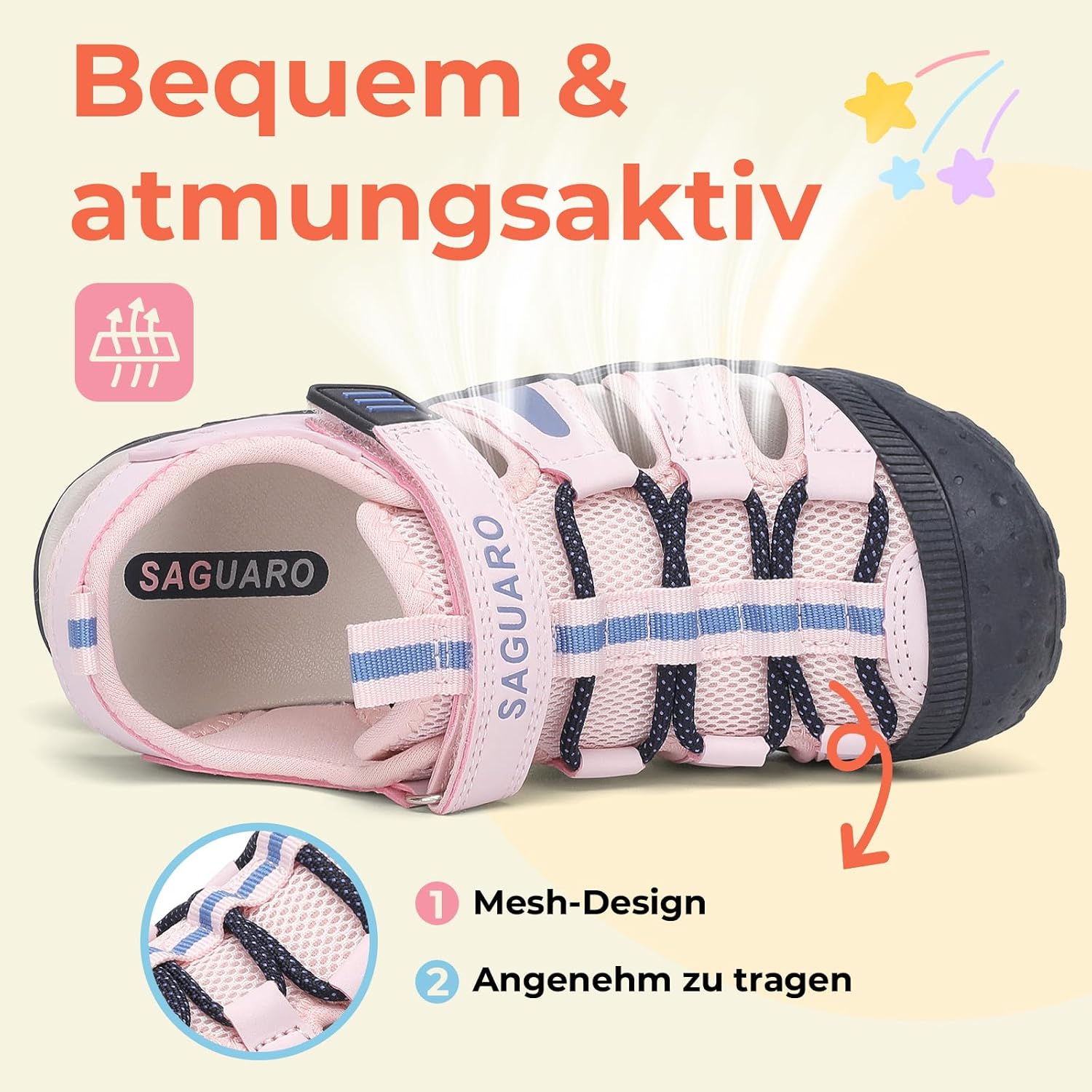 Detalle 2 de SAGUARO Mädchen-Trekkingsandalen 25-38