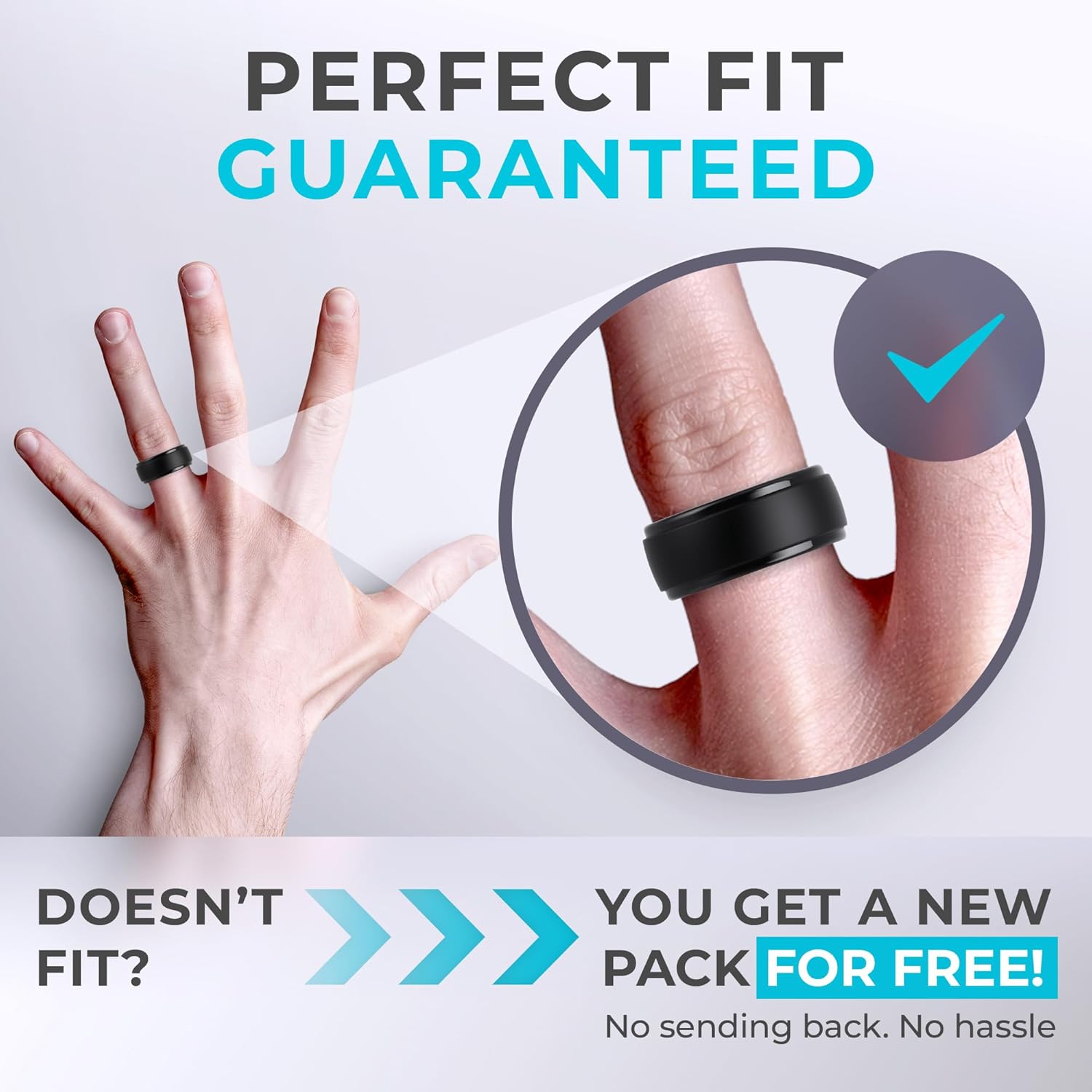 Thumbnail 4 de ThunderFit Silicone Rings 10mm 2.5mm Thickness