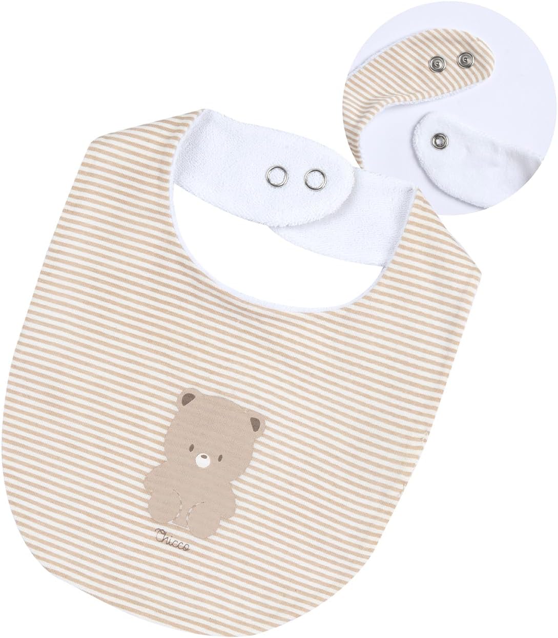 Thumbnail 2 de Chicco Lot de 5 Bavoirs Bébé en Coton Doux – Taille Unique, Design Italie