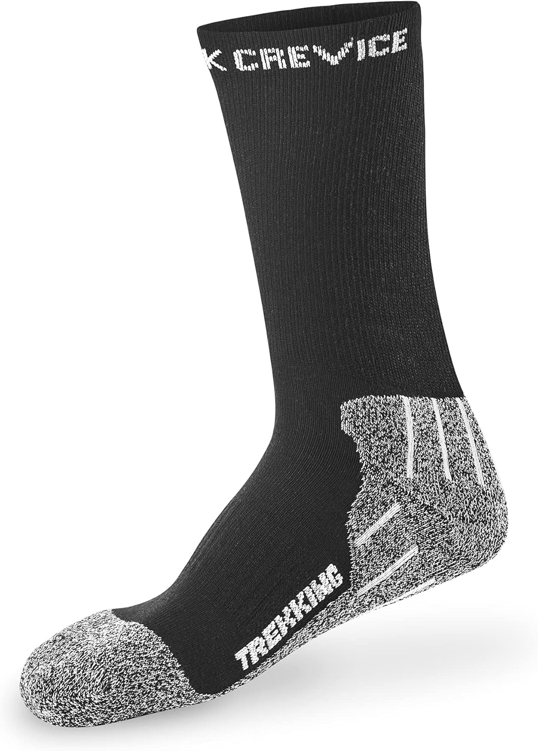 Detalle de Black Crevice Calze da Trekking Unisex – Comfort elevato e supporto anatomico