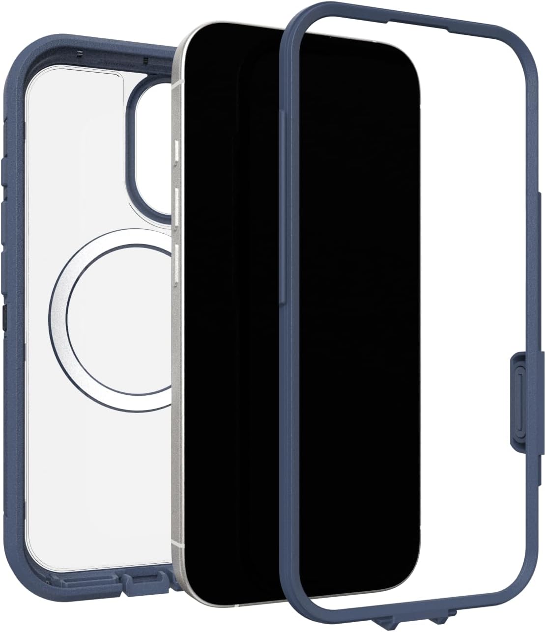 Detalle de OtterBox ディフェンダーシリーズ Pro XT iPhone 17用クリアケース、MagSafe対応・ベビーブルー