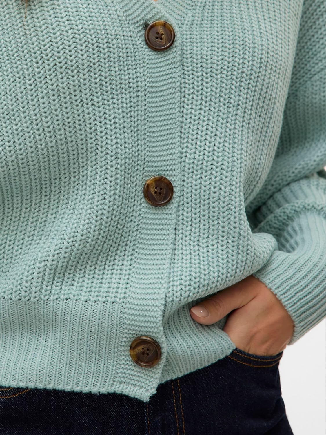 Thumbnail 5 de VERO MODA VMLEA Strickjacke – Damenstrick mit V-Ausschnitt